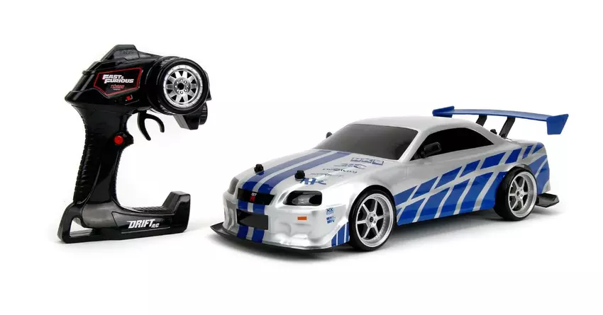 1:10 Jada Toys Fast &amp; Furious Brian's Nissan Skyline GT-R Drift RC Auto