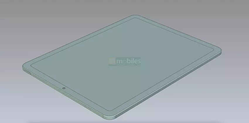 Touch ID, USB-C-poort en groot scherm: 12,9-inch iPad Air getoond op CAD-renders
