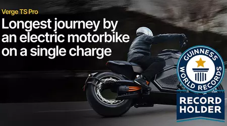 Verge TS Pro elektrische motorfiets stelt bereikrecord op met één volle lading