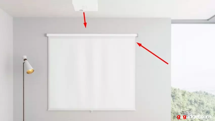 beste gemotoriseerde projectiescherm