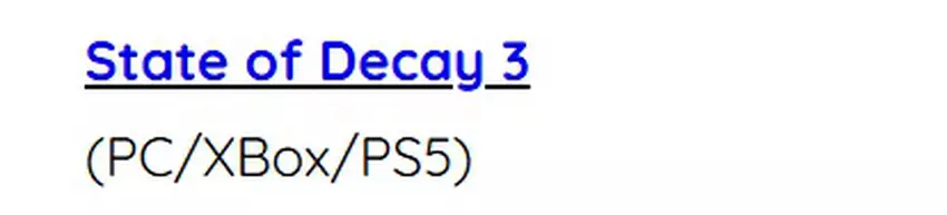State of Decay 3 is een zombie-actiespel
