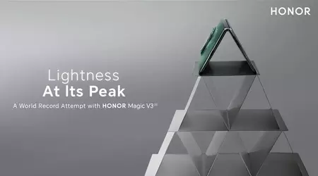 Honor Magic V3 heeft het Guinness Book of World Records gehaald door bovenop een kaartenhuis van 54 verdiepingen te belanden
