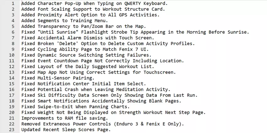 Beschrijving van de bètafuncties voor de Fenix 8, Fenix 8 Solar, Enduro 3 en Fenix E smartwatches: Garmin