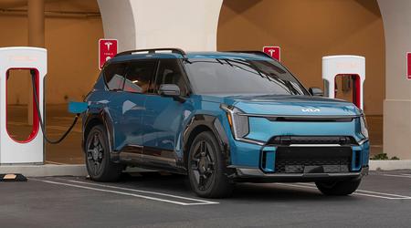 Kia EV elektrische auto's hebben toegang tot het Tesla Supercharger-netwerk in de VS