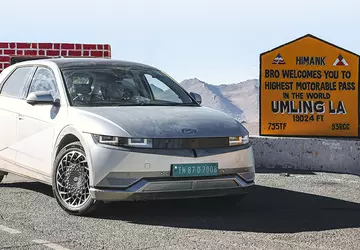 De Hyundai IONIQ 5 is opgenomen ...