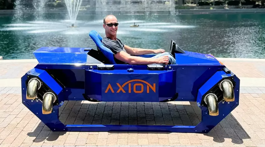 FusionFlight heeft Axion onthuld, een vliegend voertuig met acht microturbines en verticale opstijg- en landingscapaciteiten