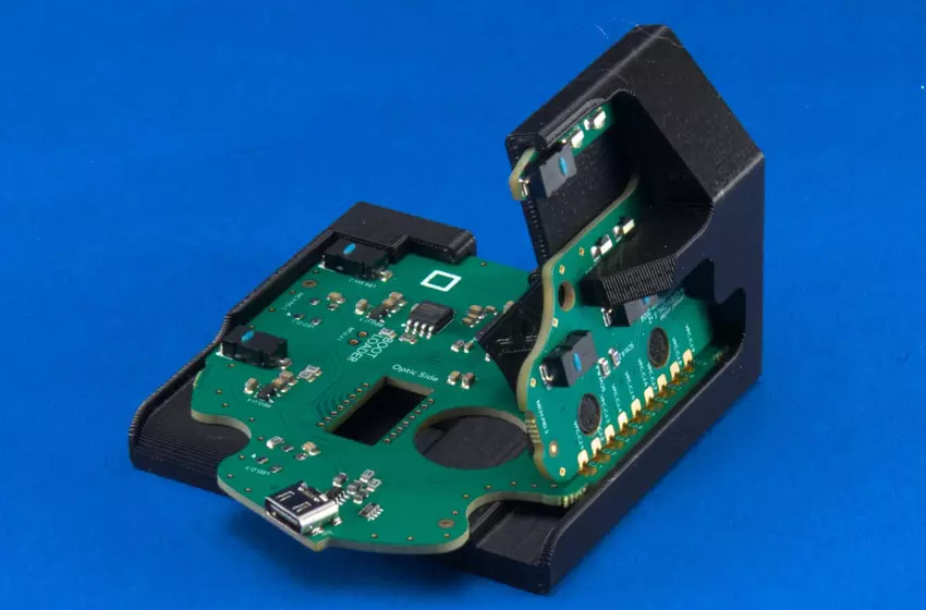 Trackball Classic 2 montageplaten. Illustratie: Ploopy