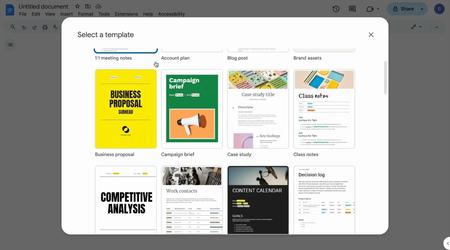 Google Documenten voegt 40 nieuwe sjablonen toe