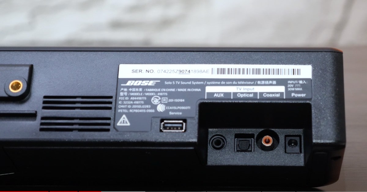 BOSE SOLO 5 soundbar voor pc