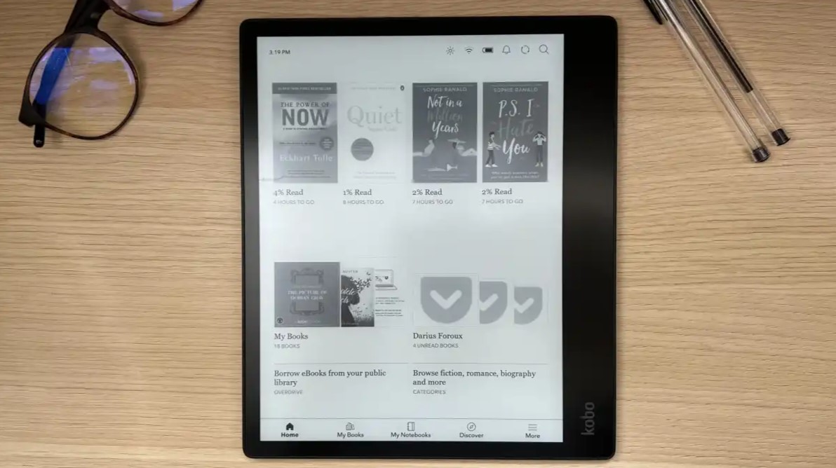 Kobo Elipsa 2E eReader met stylus pen