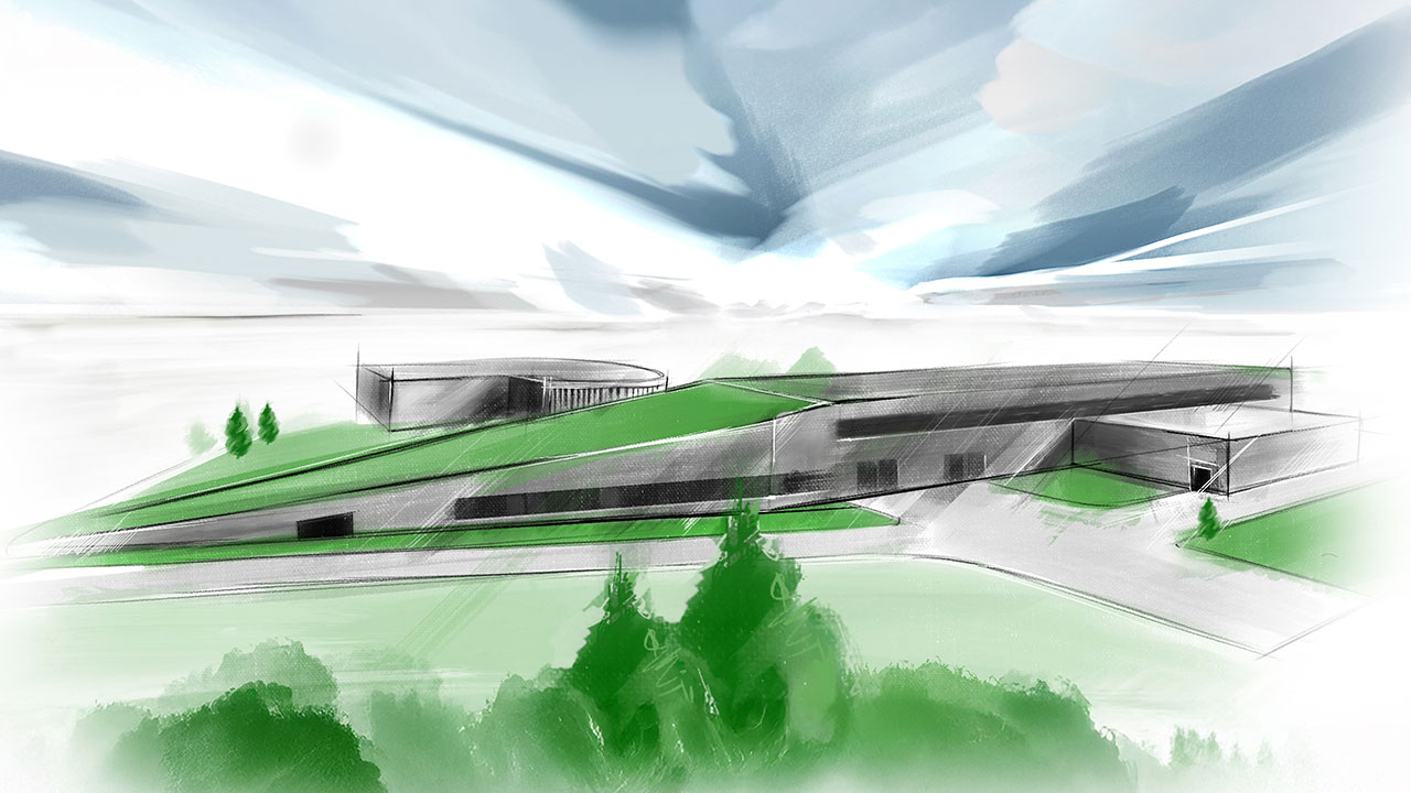 De kunst van produceren: hoe Bugatti van plan is om betere auto's te bouwen met een nieuwe faciliteit Bugatti onthult schets van nieuwe montage 'atelier': parameters, stijl, mogelijkheden