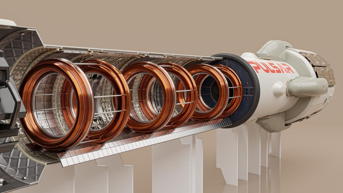 Pulsar Fusion is begonnen met de ontwikkeling van de grootste fusiemotor in de geschiedenis, waarmee raketten snelheden van meer dan 800.000 kilometer per uur kunnen bereiken. Pulsar Fusion is begonnen met de ontwikkeling van de grootste fusiemotor in de geschiedenis, waarmee raketten snelheden van meer dan 800.000 kilometer per uur kunnen bereiken.
