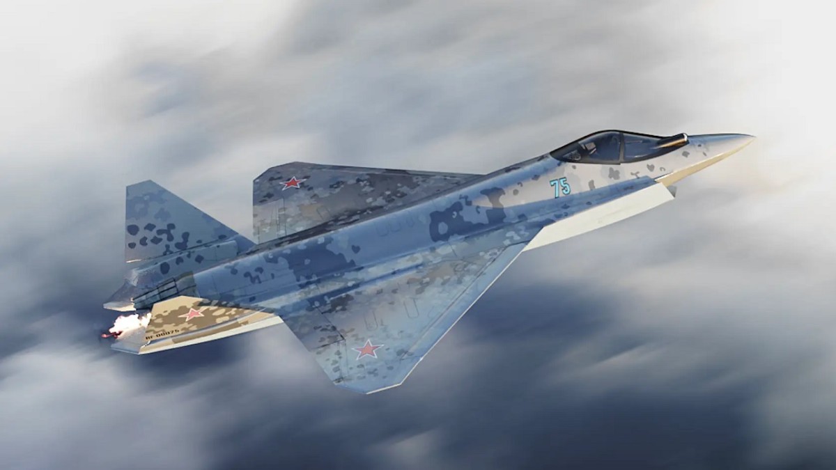 De Russen willen de eerste reeks Su-75 Checkmate gevechtsvliegtuigen van de vijfde generatie in 2026 produceren. De Russen willen de eerste reeks Su-75 Checkmate gevechtsvliegtuigen van de vijfde generatie in 2026 produceren.