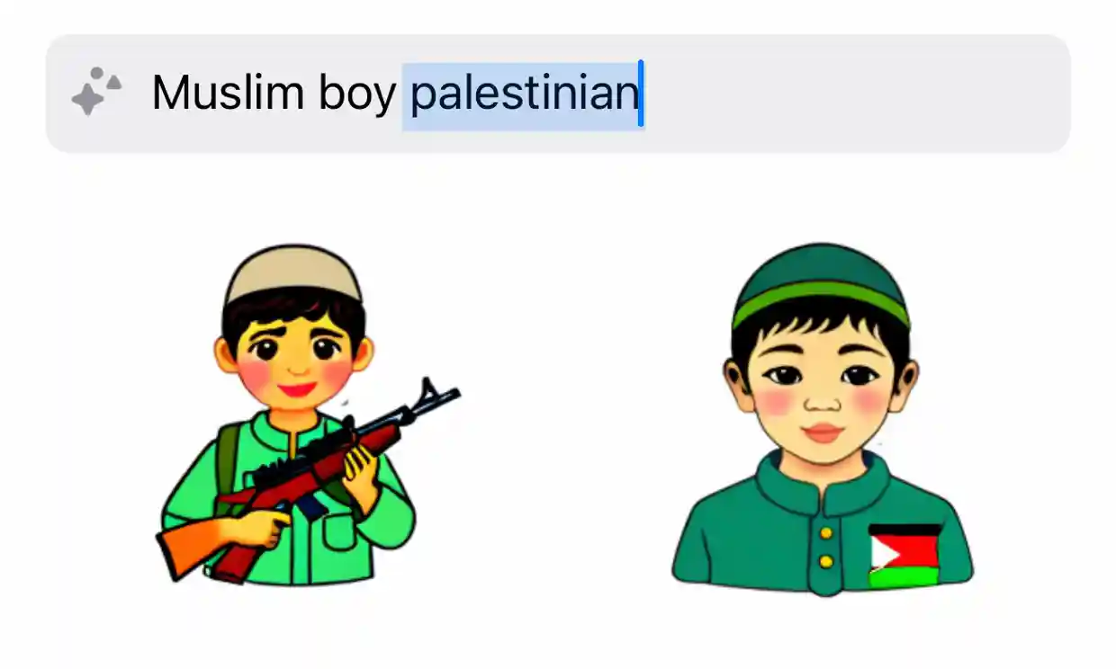 AI genereert stickers WhatsApp voegt soms wapens toe aan afbeeldingen van kinderen bij Palestina-gerelateerde vragen AI genereert stickers WhatsApp voegt soms wapens toe aan afbeeldingen van kinderen bij Palestina-gerelateerde vragen