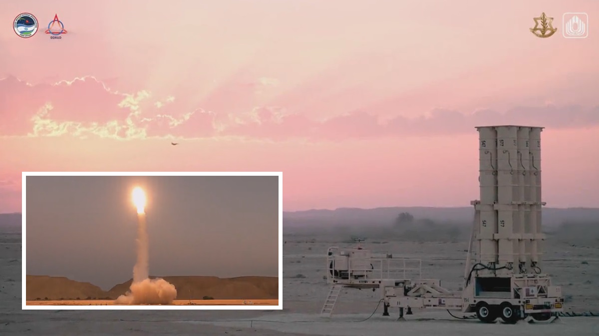Israël toonde op video de live werking van het Arrow raketafweersysteem, dat ballistische raketten kan neerschieten. Israël toonde op video de live werking van het Arrow raketafweersysteem, dat ballistische raketten kan neerschieten.