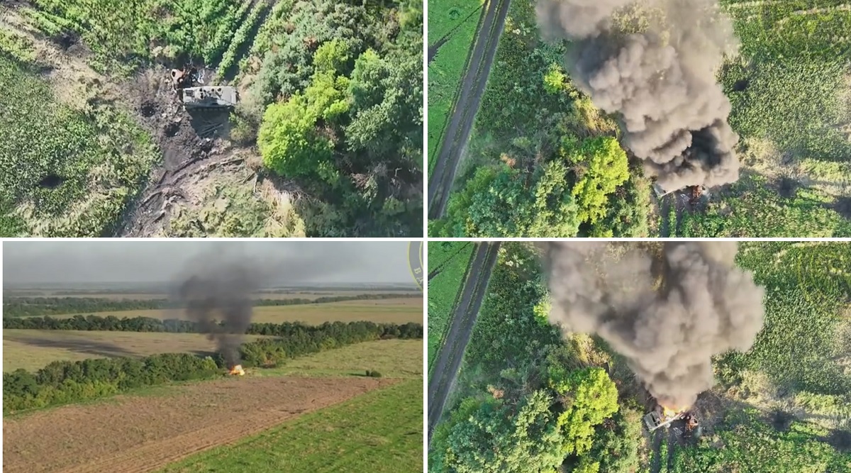 Zes FPV drones ter waarde van $2100 vernietigden Russische BMP-1, BMP-2 en BTR-82A voor een bedrag van bijna $1 miljoen. Zes FPV drones ter waarde van $2100 vernietigden Russische BMP-1, BMP-2 en BTR-82A voor een bedrag van bijna $1 miljoen.