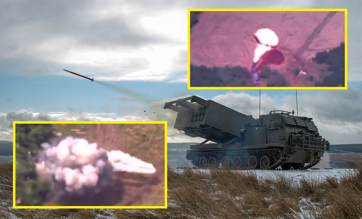 HIMARS/MLRS vernietigde Russische Uragan en Grad meervoudige raketwerpers met zeer nauwkeurige GRMLS granaten. HIMARS/MLRS vernietigde Russische Uragan en Grad meervoudige raketwerpers met zeer nauwkeurige GRMLS granaten.