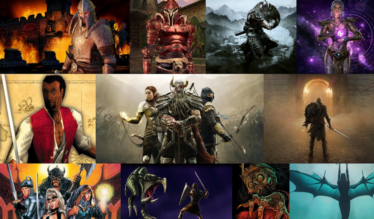 Tamriel's historische nalatenschap in beelden: TES Collage Compilatie van Legend: Viering van de The Elder Scrolls-serie!
