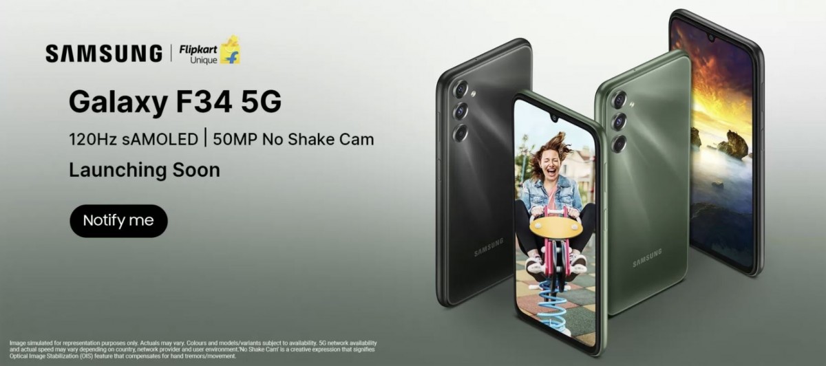 120Hz sAMOLED beeldscherm, 6000 mA*h en 50MP camera met OIS - de officiële specificaties van Samsung Galaxy F34 zijn bekend.