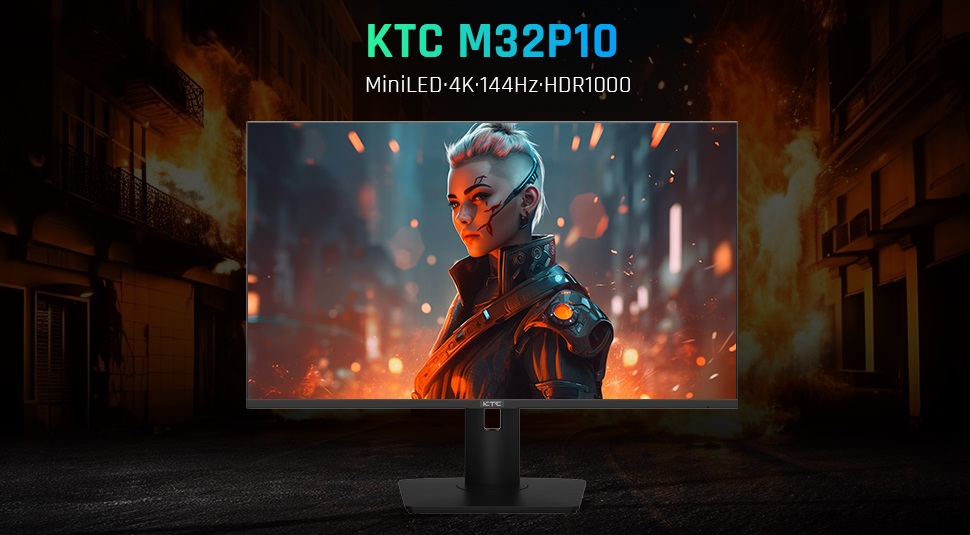 KTC M32P10 - 4K-monitor met vet IPS-scherm, mini-ledachtergrondverlichting en 144Hz framerate voor $1300 KTC M32P10 - 4K-monitor met vet IPS-scherm, mini-ledachtergrondverlichting en 144Hz framerate voor $1300