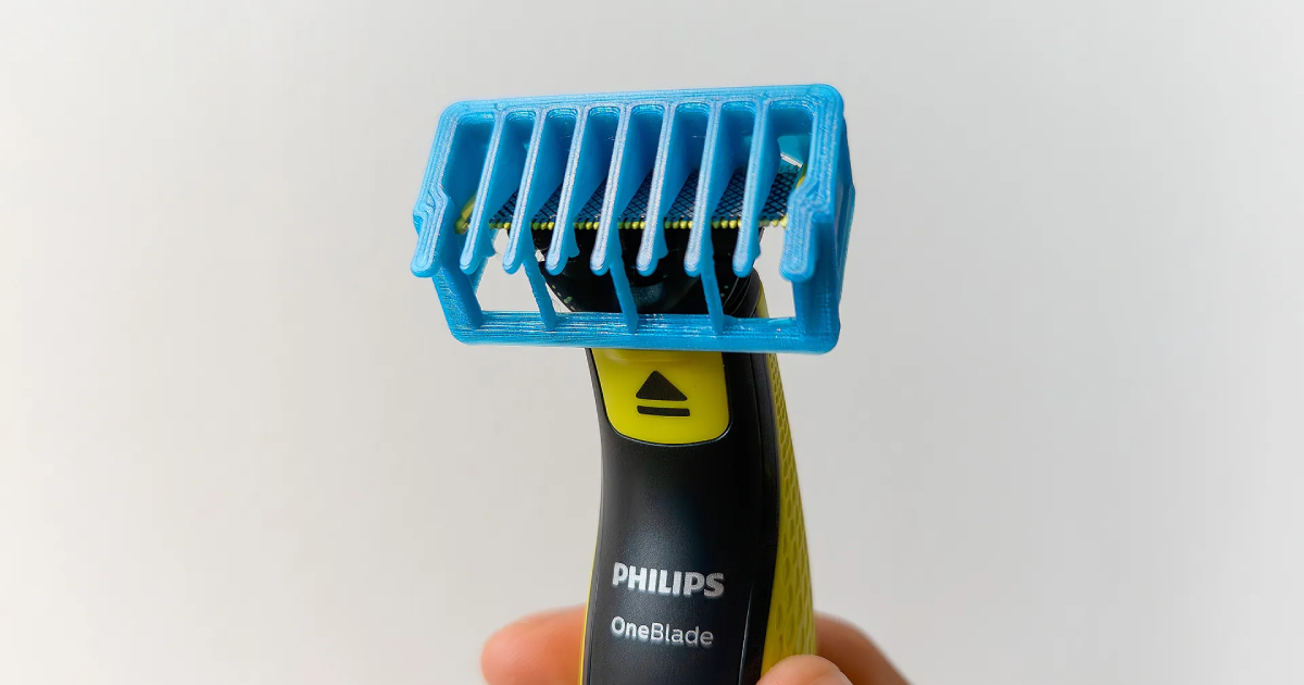 Toekomsttechnologie: Testen van het Philips OneBlade accessoire van een 3D-printer Philips OneBlade: Innovatief mondstuk gecreëerd met 3D-printen