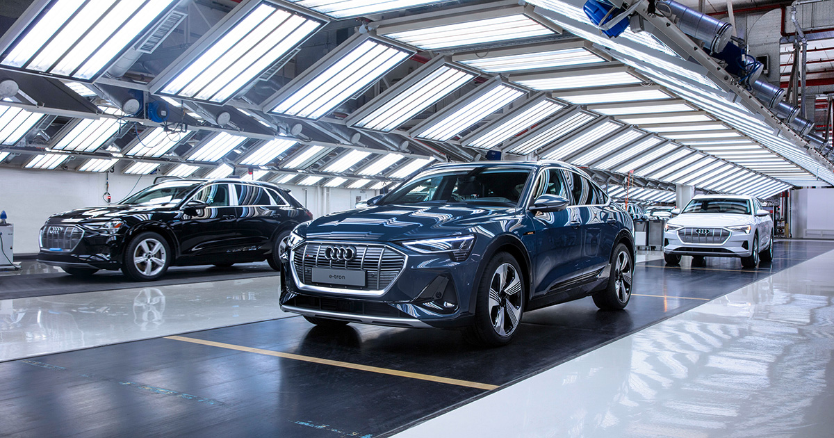 Innovatie en stijl: Audi e-tron Sportback aan de lopende band in Brussel Audi verruimt horizon: productie e-tron Sportback van start in Brussel