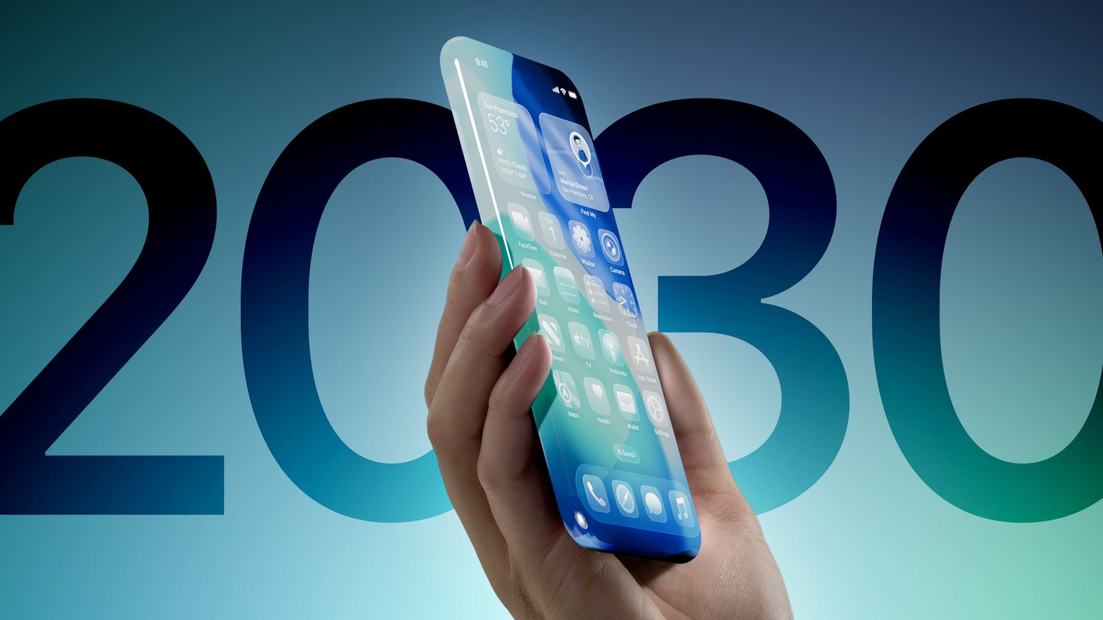 Gerucht: iPhone krijgt in 2030 een frontcamera onder het scherm Gerucht: iPhone krijgt in 2030 een frontcamera onder het scherm