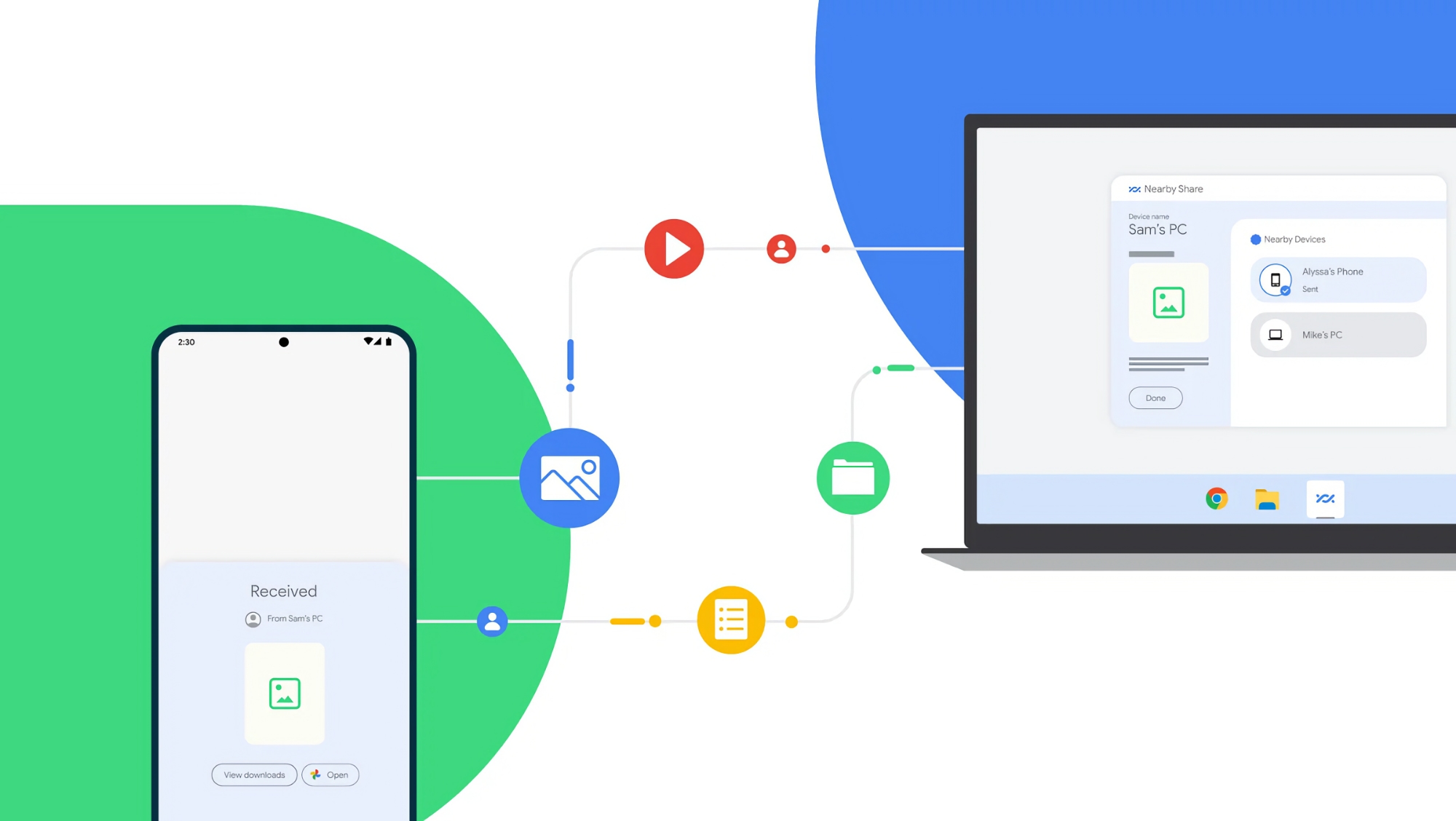 Google heeft een stabiele versie van Nearby Share voor Windows-computers aangekondigd Google heeft een stabiele versie van Nearby Share voor Windows-computers aangekondigd