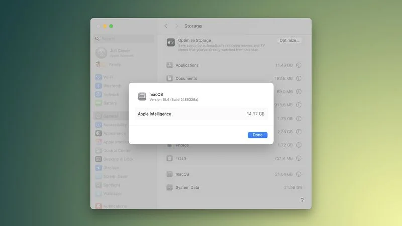 Apple verhelpt bug en onthult details van Apple Intelligence in macOS 15.4