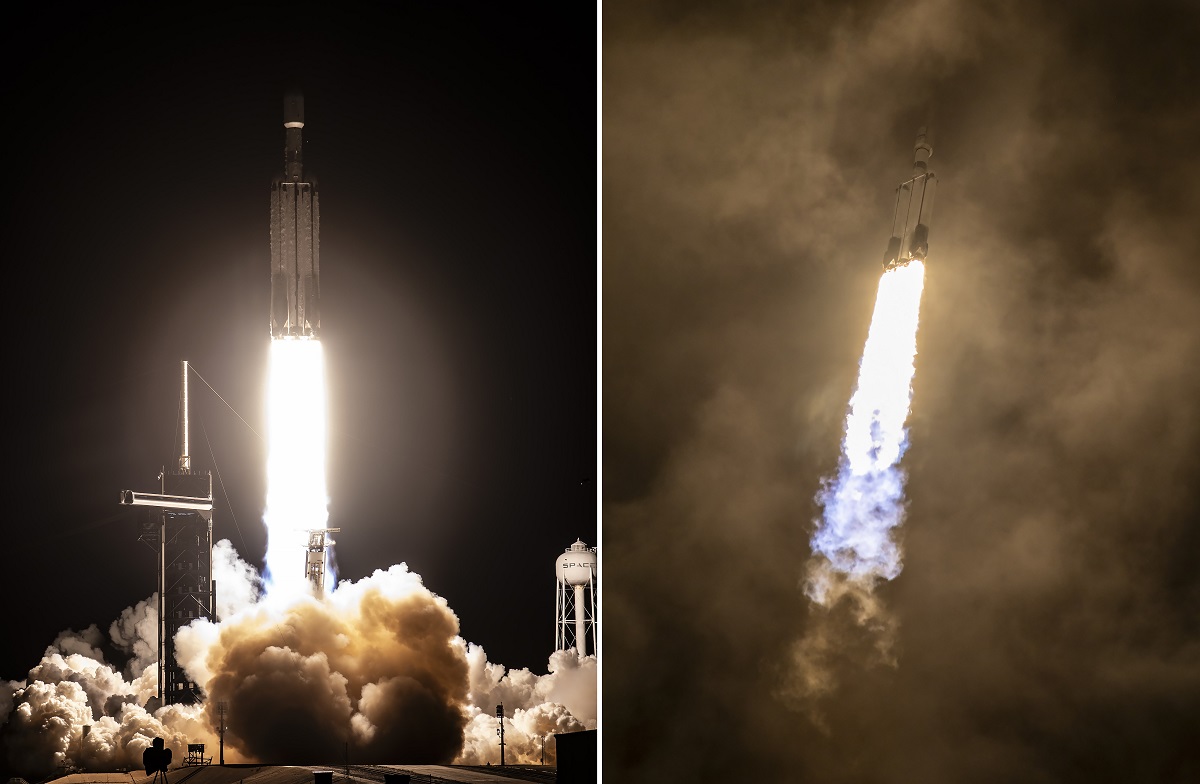 Falcon Heavy was in staat om 's werelds grootste commerciële communicatiesatelliet, Jupiter 3, die meer dan 9.000 kg weegt en de grootte heeft van een minibus, in een baan om de aarde te brengen bij de tweede poging. Falcon Heavy was in staat om 's werelds grootste commerciële communicatiesatelliet, Jupiter 3, die meer dan 9.000 kg weegt en de grootte heeft van een minibus, in een baan om de aarde te brengen bij de tweede poging.