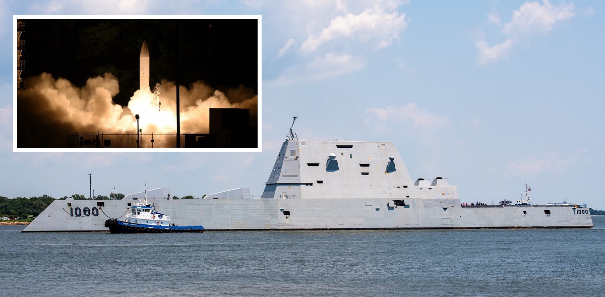 Ingalls Shipbuilding ontving $154,8 miljoen om USS Zumwalt te moderniseren - Amerika's meest geavanceerde destroyer krijgt het niet-nucleaire wapensysteem Conventional Prompt Strike. Ingalls Shipbuilding ontving $154,8 miljoen om USS Zumwalt te moderniseren - Amerika's meest geavanceerde destroyer krijgt het niet-nucleaire wapensysteem Conventional Prompt Strike.