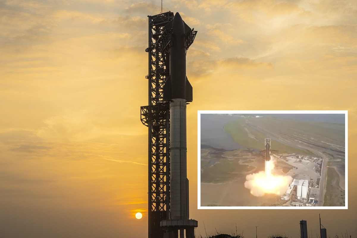 Starship en Super Heavy exploderen tijdens allereerste orbitale lancering 4 minuten na lancering Starship en Super Heavy exploderen tijdens allereerste orbitale lancering 4 minuten na lancering