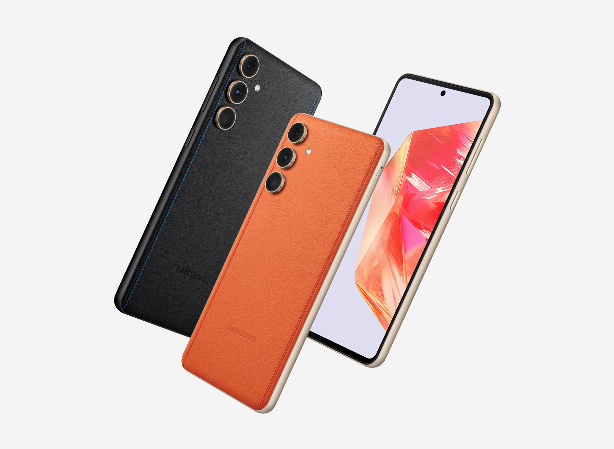 Samsung Galaxy C55 met kunstlederen achterpaneel wordt buiten China uitgebracht als Galaxy F55 Samsung Galaxy C55 met kunstlederen achterpaneel wordt buiten China uitgebracht als Galaxy F55