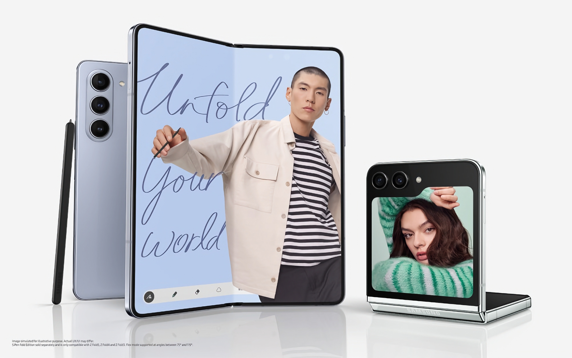 Groter dan de Galaxy Fold 5 en Galaxy Flip 5: de opvouwbare smartphones Galaxy Fold 6 en Galaxy Flip 6 krijgen een groter scherm Groter dan de Galaxy Fold 5 en Galaxy Flip 5: de opvouwbare smartphones Galaxy Fold 6 en Galaxy Flip 6 krijgen een groter scherm
