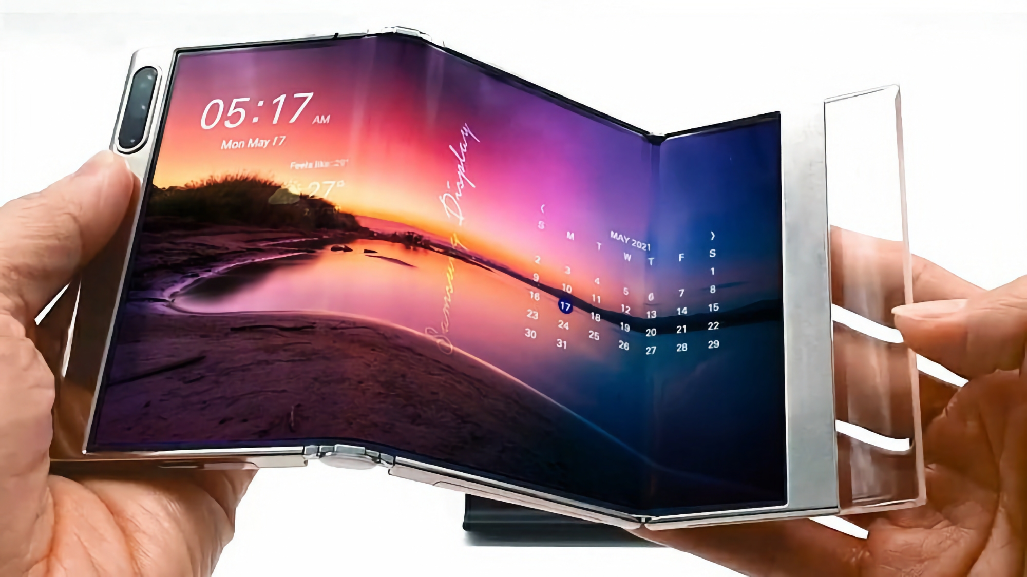 Xiaomi ontwikkelt een smartphone die in drievoud kan worden opgevouwen Xiaomi ontwikkelt een smartphone die in drievoud kan worden opgevouwen