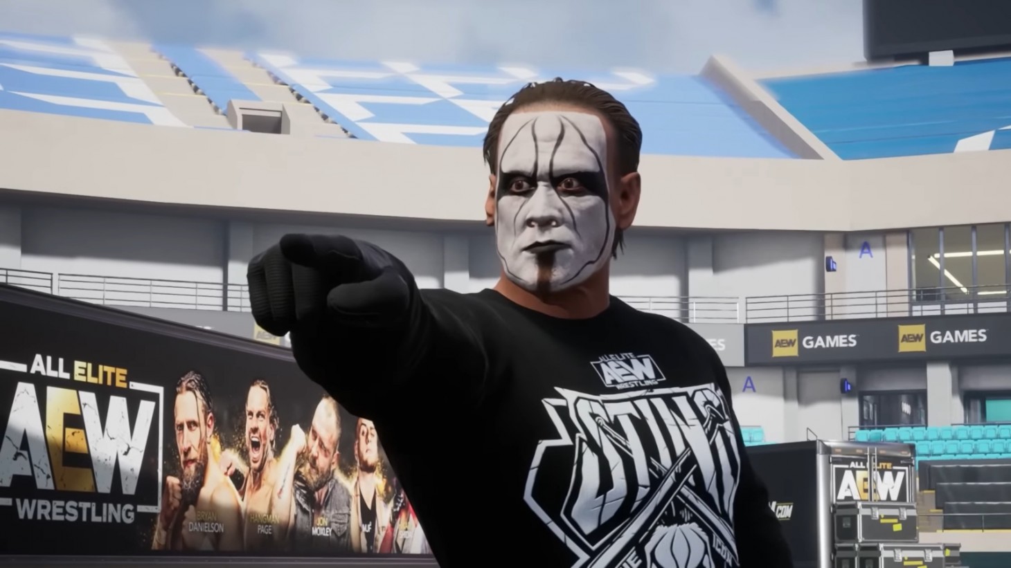 De actievechtgame AEW: Fight Forever bevat de Stadium Stampede battle royale-modus De actievechtgame AEW: Fight Forever bevat de Stadium Stampede battle royale-modus