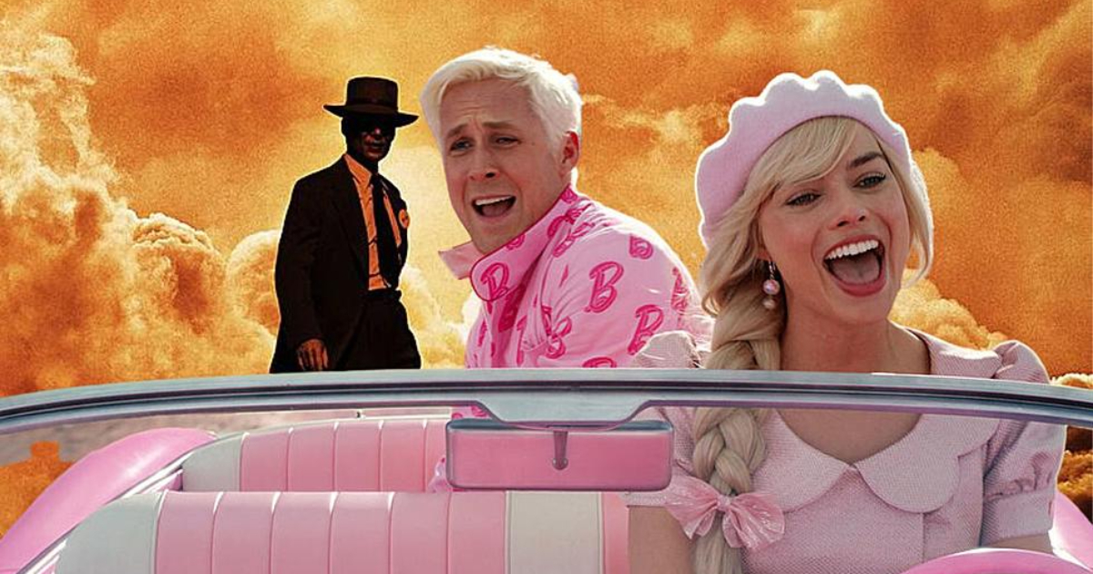 Groots: In hun eerste weekend samen haalden Barbie en Oppenheimer $ 235 miljoen binnen in de V.S., het op drie na hoogste box office totaal in de geschiedenis. Groots: In hun eerste weekend samen haalden Barbie en Oppenheimer $ 235 miljoen binnen in de V.S., het op drie na hoogste box office totaal in de geschiedenis.