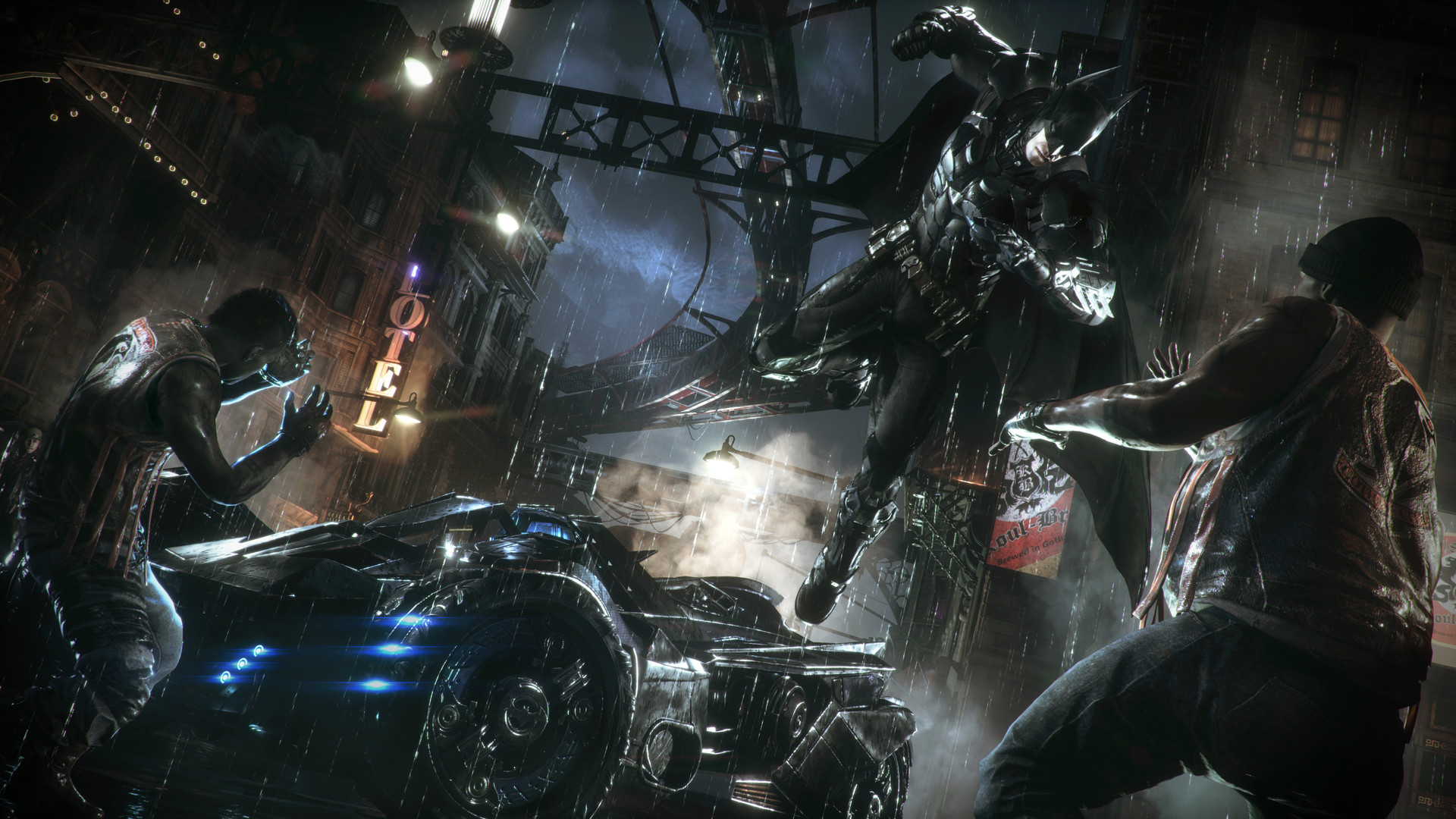 De Dark Knight in kleur: indrukken van de nieuwe Batman-screenshot: Arkham Knight Een blik op de details: analyse van de screenshot van Batman: Arkham Knight