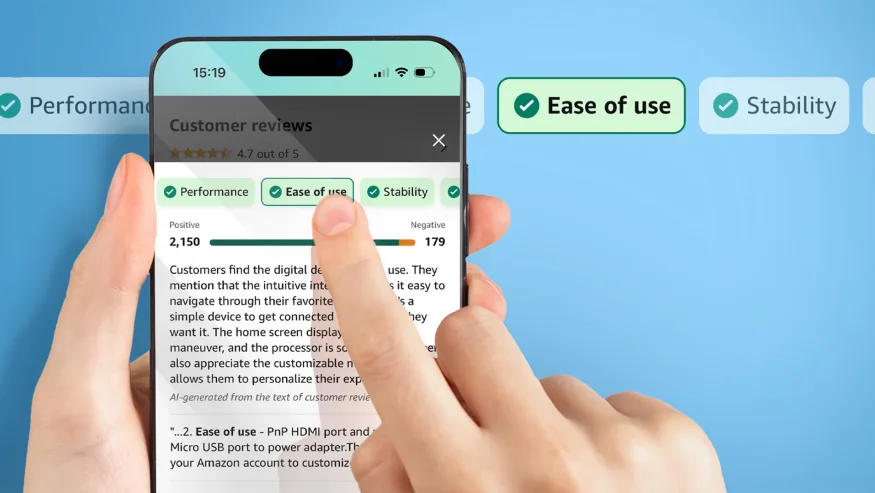 Amazon heeft door kunstmatige intelligentie gegenereerde annotaties geïntroduceerd voor productbeoordelingen Amazon heeft door kunstmatige intelligentie gegenereerde annotaties geïntroduceerd voor productbeoordelingen