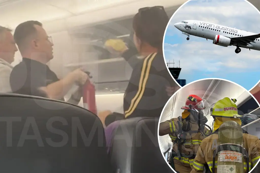 Australische chaos: brand aan boord van Virgin Australia