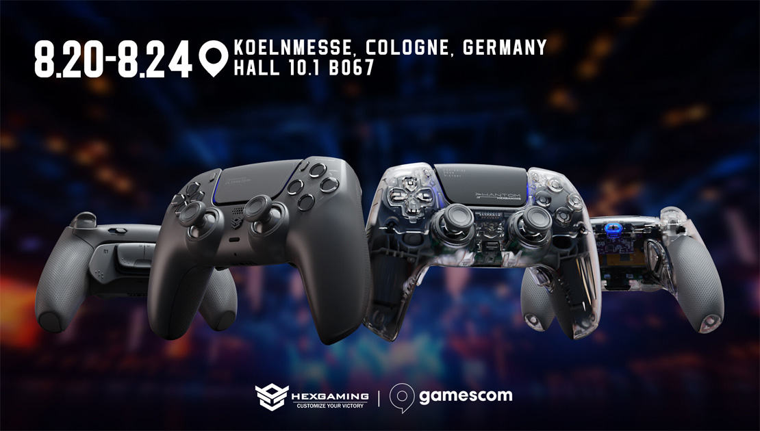 Gamescom 2025: Hoe de aangepaste gamepads van Hexgaming de wereld van gaming veranderen Hexgaming presenteert: aangepaste gamepads debuteren op Gamescom 2025