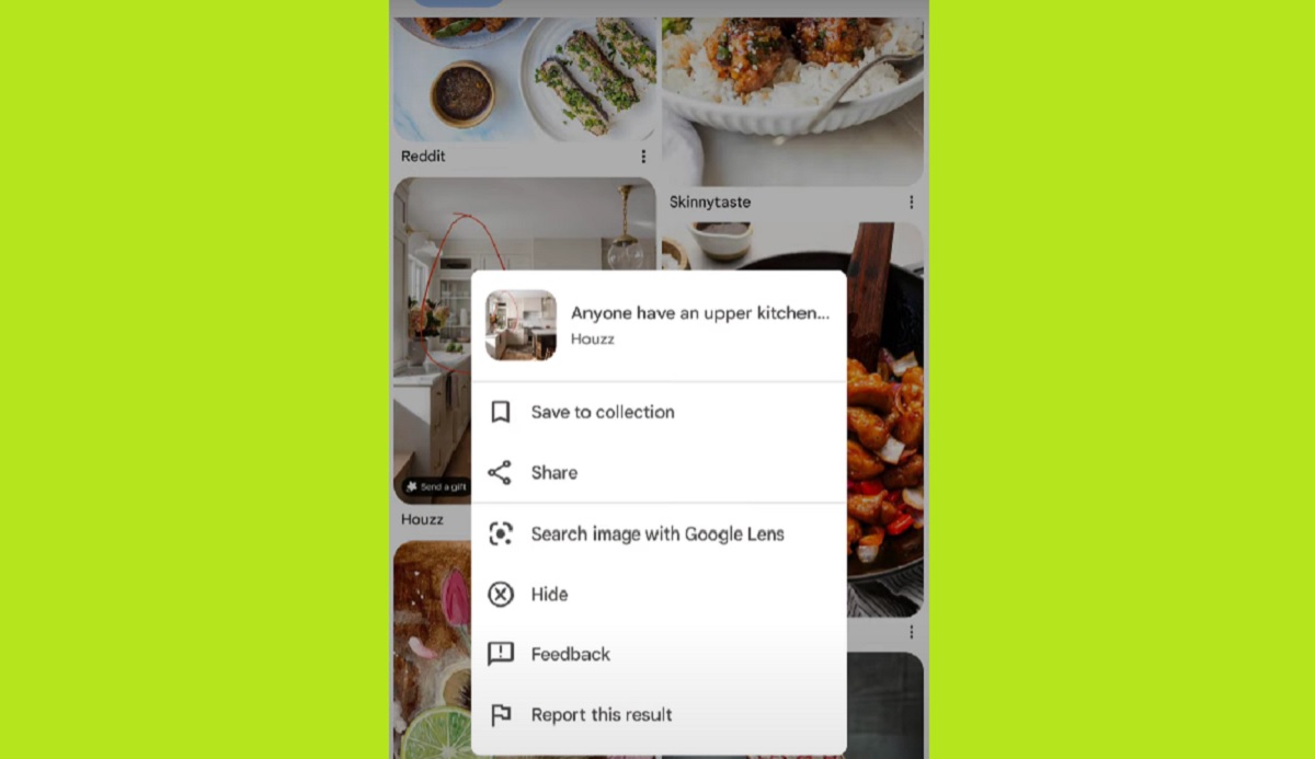 Eerste indrukken: gelekt screenshot van het nieuwe tabblad van Google