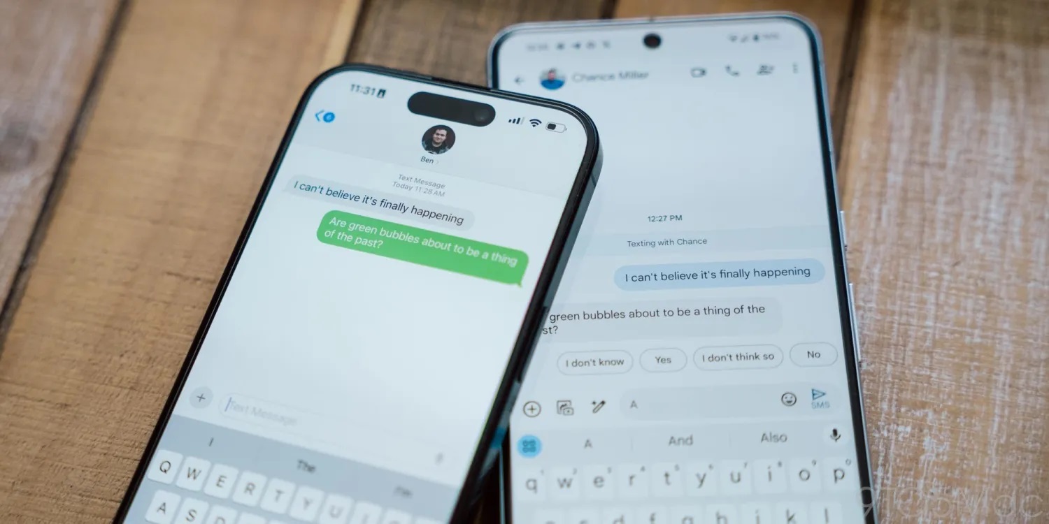 Blauwe en groene bellen worden eindelijk één: Apple introduceert RCS-ondersteuning voor berichtenverkeer tussen iPhone en Android Blauwe en groene bellen worden eindelijk één: Apple introduceert RCS-ondersteuning voor berichtenverkeer tussen iPhone en Android