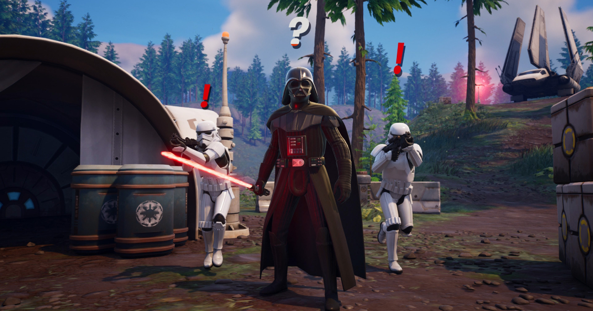 Het Rijk tegenaanval: Sluit je aan bij Darth Vader in Fortnite De Donkere Kant valt aan: Darth Vader is nu in Fortnite