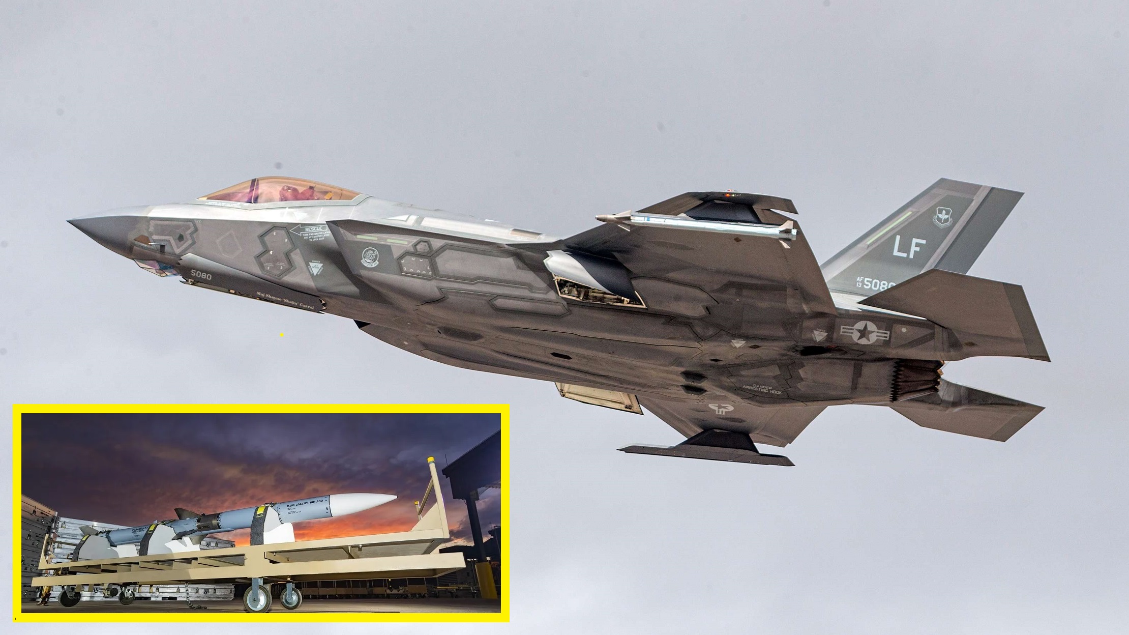 De Amerikaanse luchtmacht en marine zullen de verbeterde AIM-120D-3 AMRAAM-raket inzetten, terwijl de ontwikkeling van de geheime AIM-260 JATM-raket doorgaat. De Amerikaanse luchtmacht en marine zullen de verbeterde AIM-120D-3 AMRAAM-raket inzetten, terwijl de ontwikkeling van de geheime AIM-260 JATM-raket doorgaat.