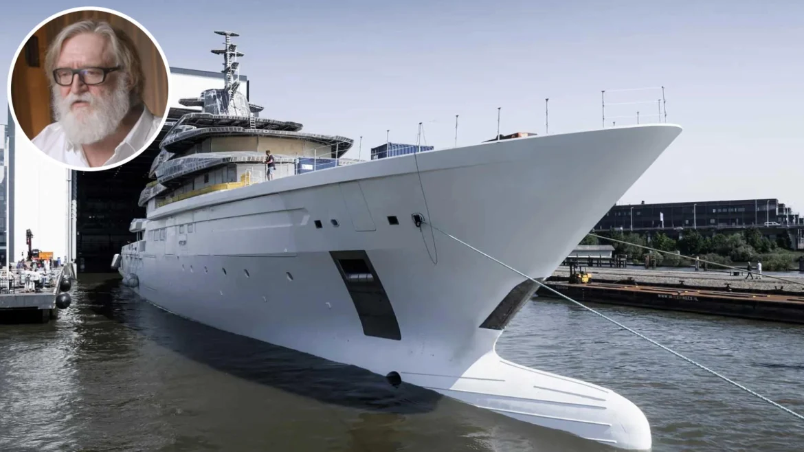 De droom van een gamer komt uit: Y722-jacht voor Valve mede-oprichter Project Y722: Luxe Oceanco-jacht voor miljardair Newell
