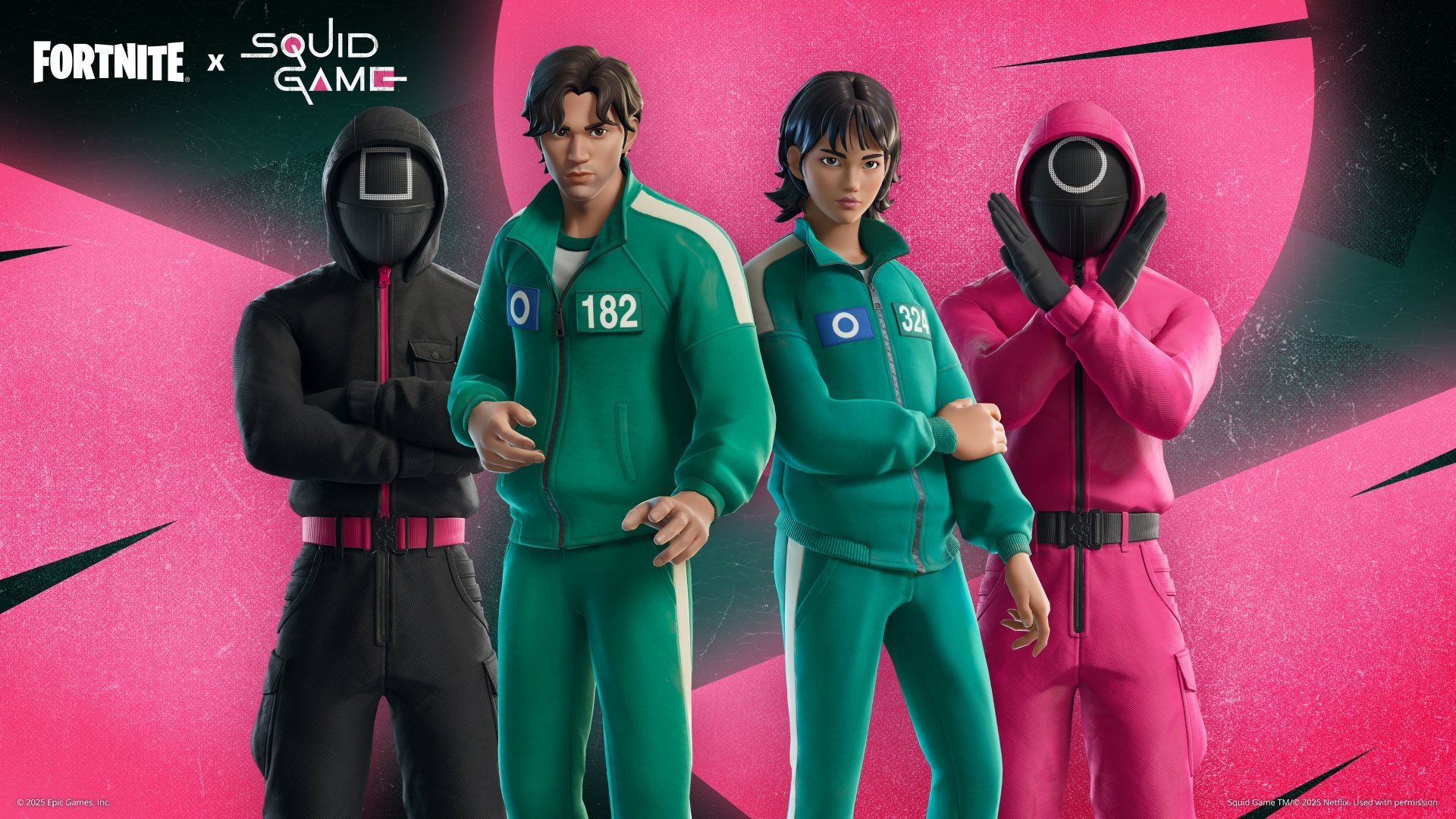 Squid Game breekt door in Fortnite: een groot crossover voegt nieuwe skins en updates toe aan de "Reload" modus Squid Game breekt door in Fortnite: een groot crossover voegt nieuwe skins en updates toe aan de "Reload" modus