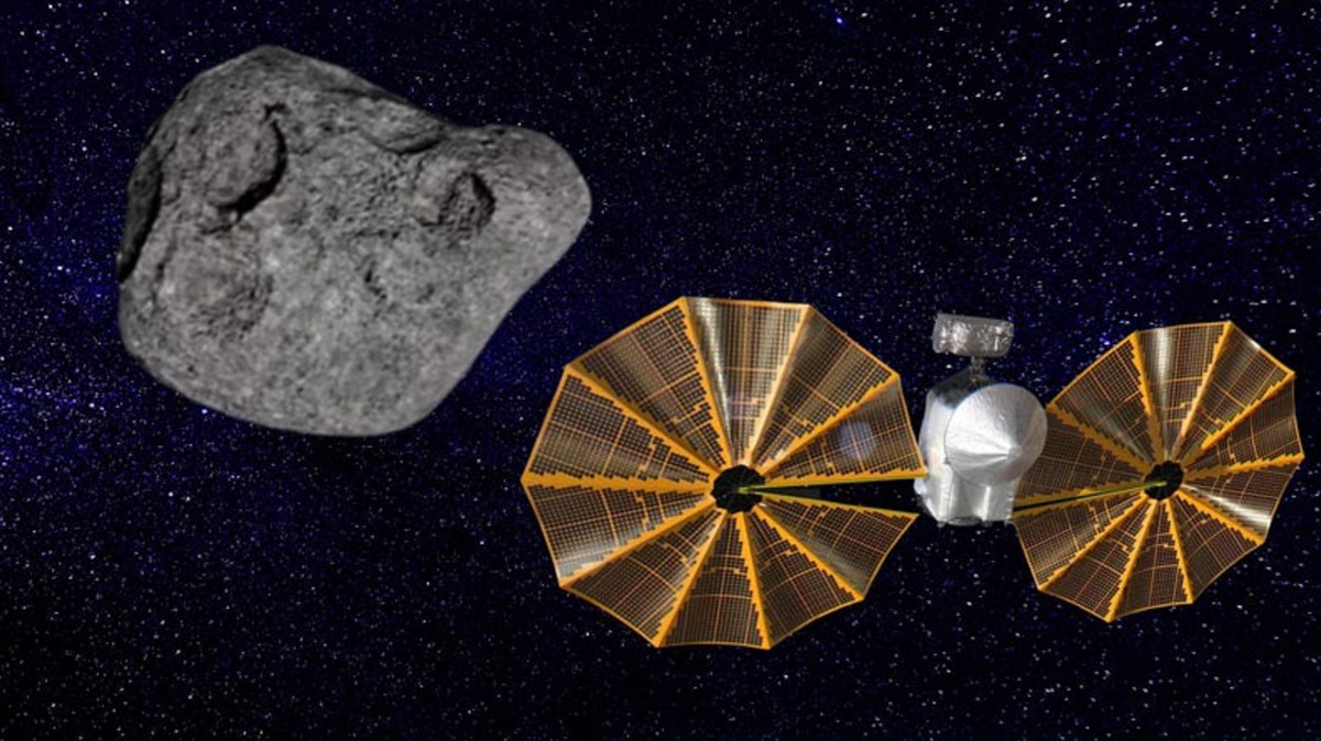 NASA's Jupitersonde Lucy is de eerste asteroïde tegengekomen op weg naar de grootste planeet van het zonnestelsel. NASA's Jupitersonde Lucy is de eerste asteroïde tegengekomen op weg naar de grootste planeet van het zonnestelsel.