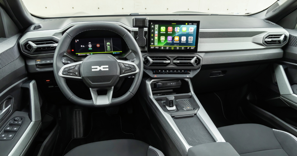 Interieur van de Dacia Bigster Mild Hybrid Interieur van de Dacia Bigster Mild Hybrid
