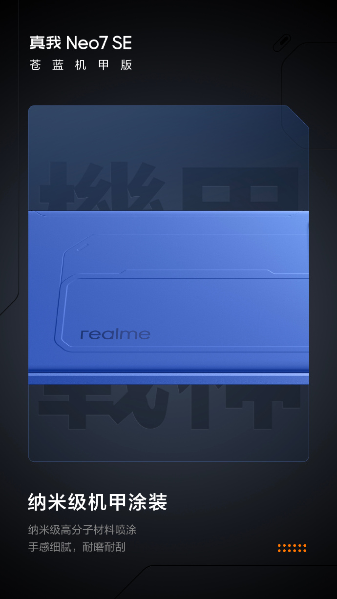 Realme Neo7 SE smartphone ontwerpdetails Realme Neo7 SE smartphone ontwerpdetails